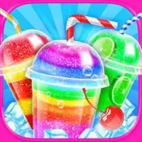 Regenbogen Gefrorener Slushy-Wagen: Eisbonbons Slush-Maschine